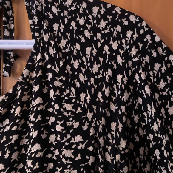 Mini Floral Babydoll Dress Black XS - Picture 6 of 9